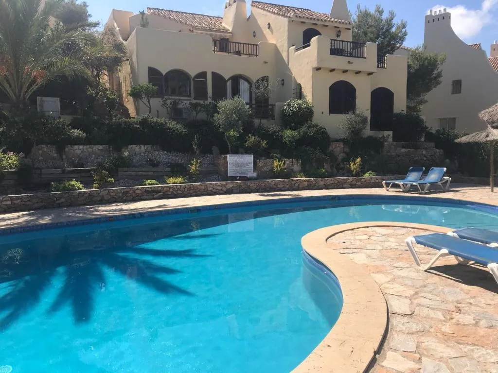 Holiday villa with a large pool and terraces at La Manga Club
